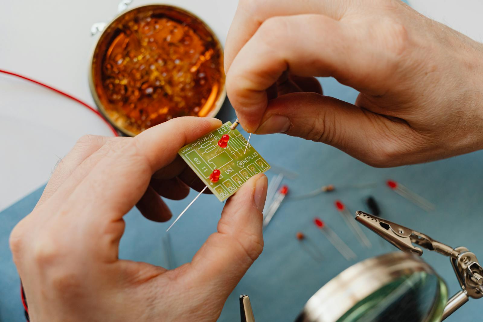 Detailed electronic circuit board